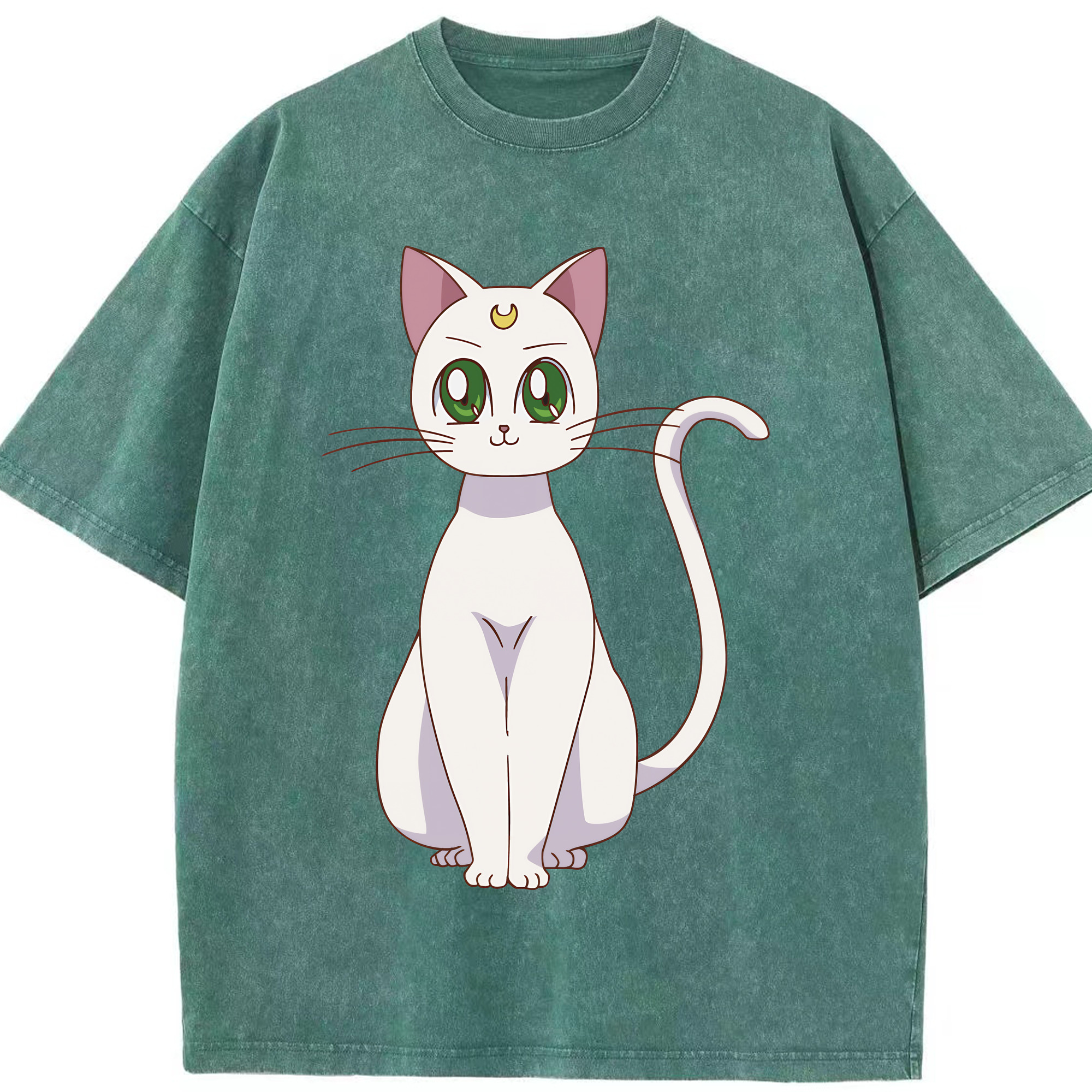 （画像用） 美少女戦士セーラームーン Sailor Moon 綿100% ヴィンテージ風 半袖Tシャツ（フロントプリント）